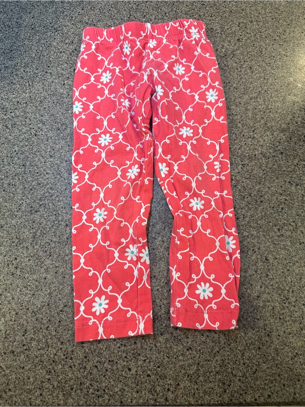 Rare Editions Pink Floral Trellis Pajama Pants